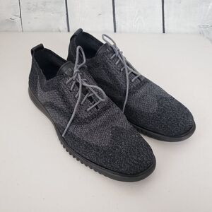 Cole Haan 2.Zerogrand Stitchlite Oxford Sneaker Dress Shoes Mens Size 9.5 Black